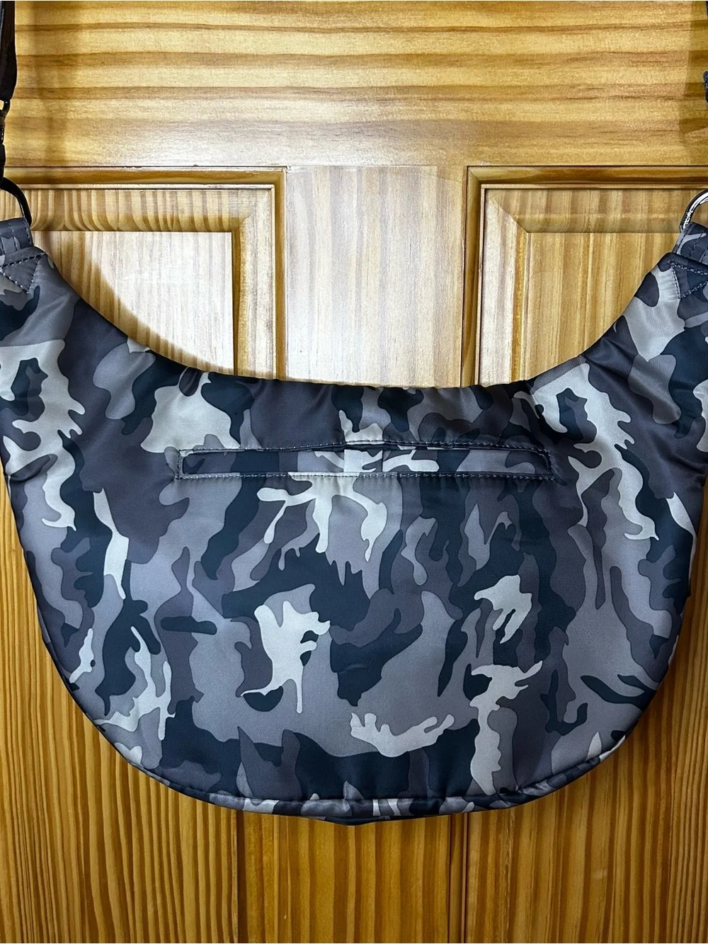 lug Quilted Gray Camo Crossbody Bag